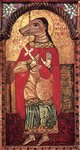 Św. Krzysztof z Muzeum bizantyńskiego w Atenach - przedstawiony z głową psa