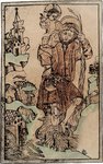 Św. Krzysztof na drzeworycie z drugiej połowy XV wieku